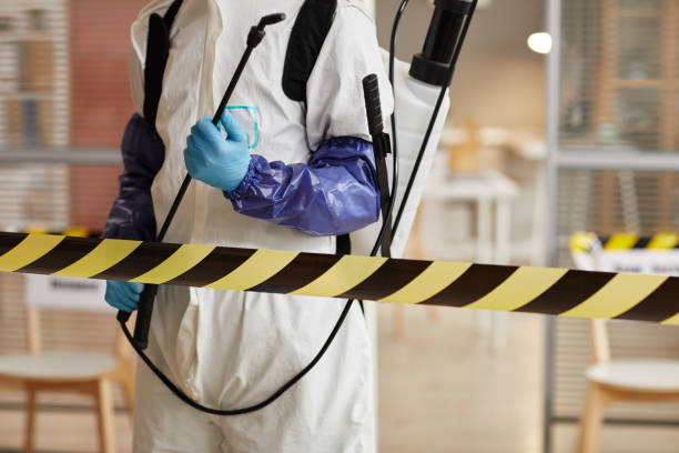 Professional Biohazard technician working in Gowen, MI